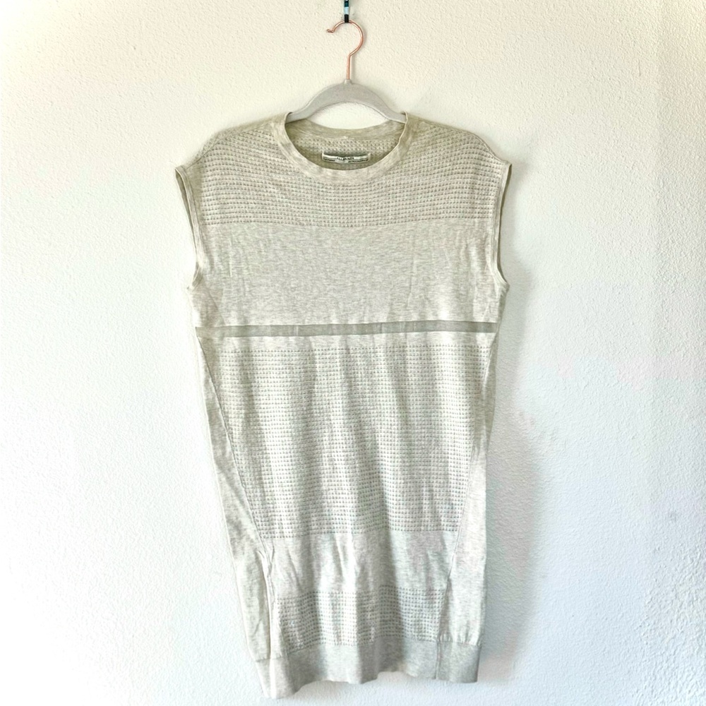 2 FOR $20 ALL SAINTS FILAMENT SLEEVELESS SWEATER DRESS OVERSIZED NATURAL 2 $100 - Picture 2 of 10